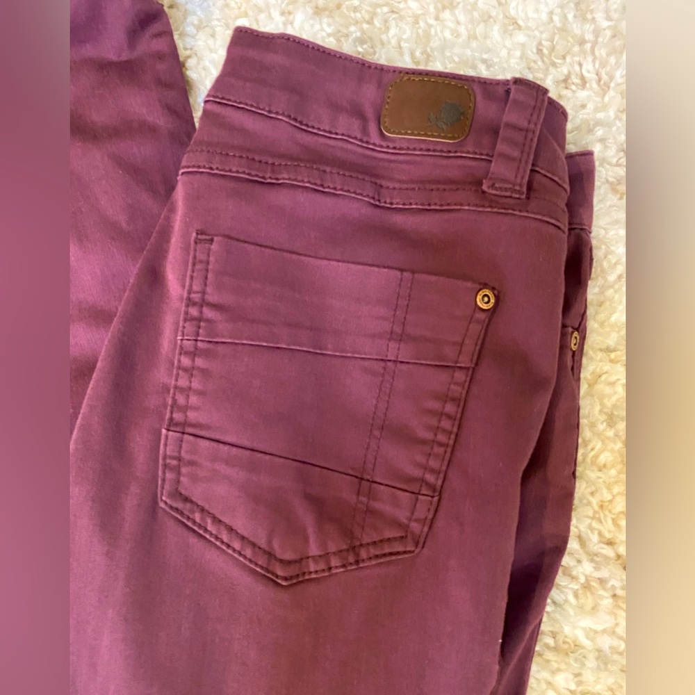Maroon bootcut pants